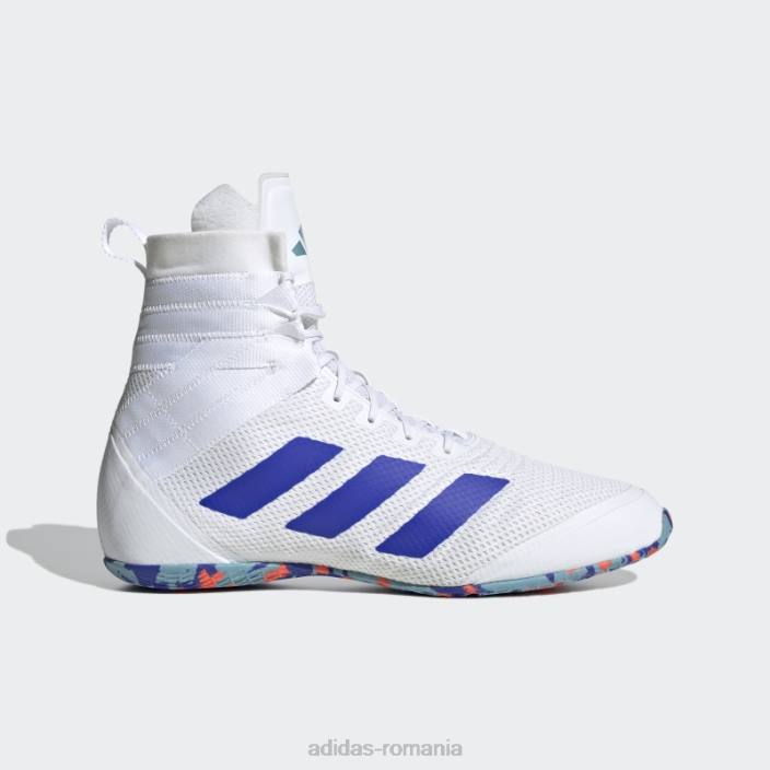 Adidas pantofi de box speedex albi adidas unisex alb/albastru/rosu 2JBN12357