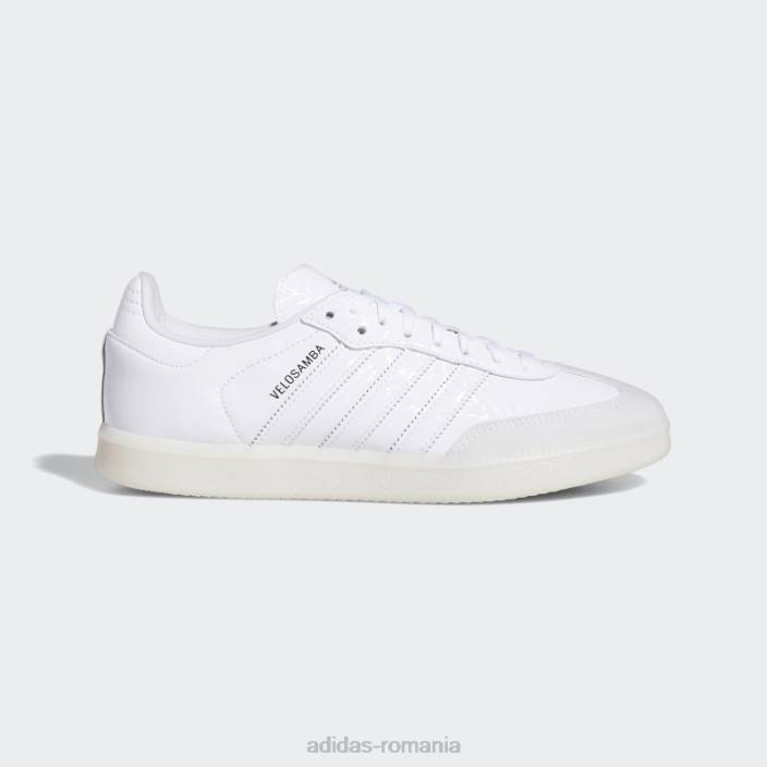 Adidas pantofii de ciclism vegani velosamba alb adidas unisex alb negru 2JBN4326