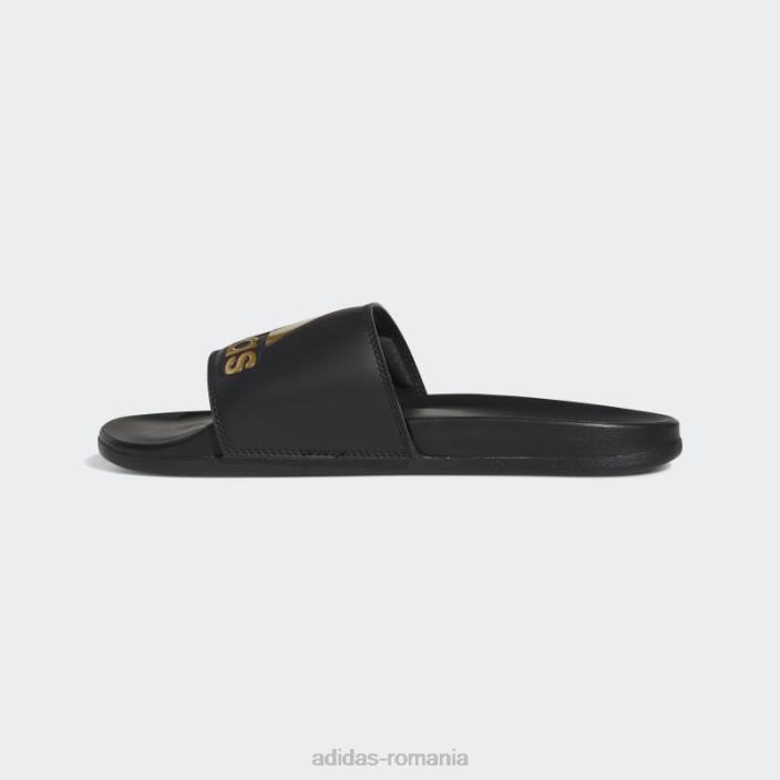 Adidas Sandale adilette gold metalice confort unisex negru/auriu metalic 2JBN12525