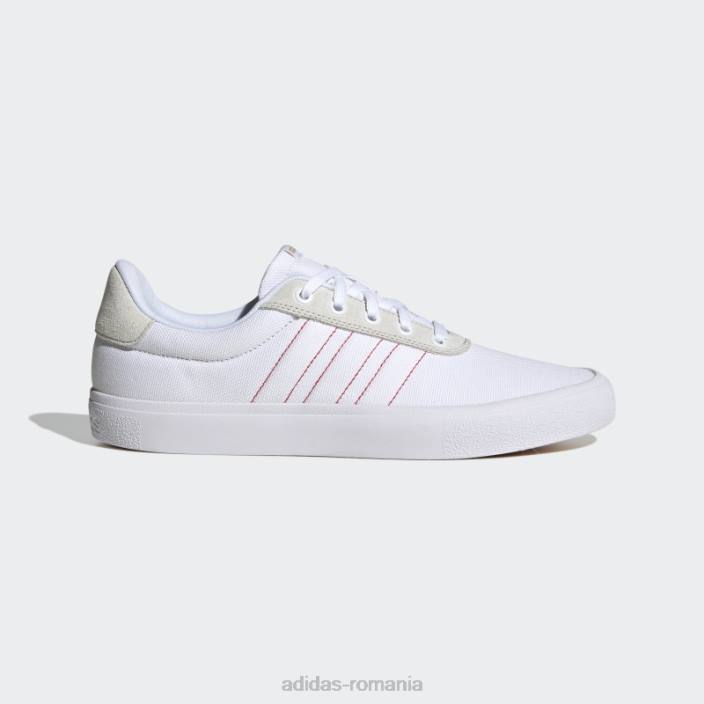 Adidas Vulc raid3r pantofi cu 3 dungi alb unisex alb/stacojiu/aur mat 2JBN12464