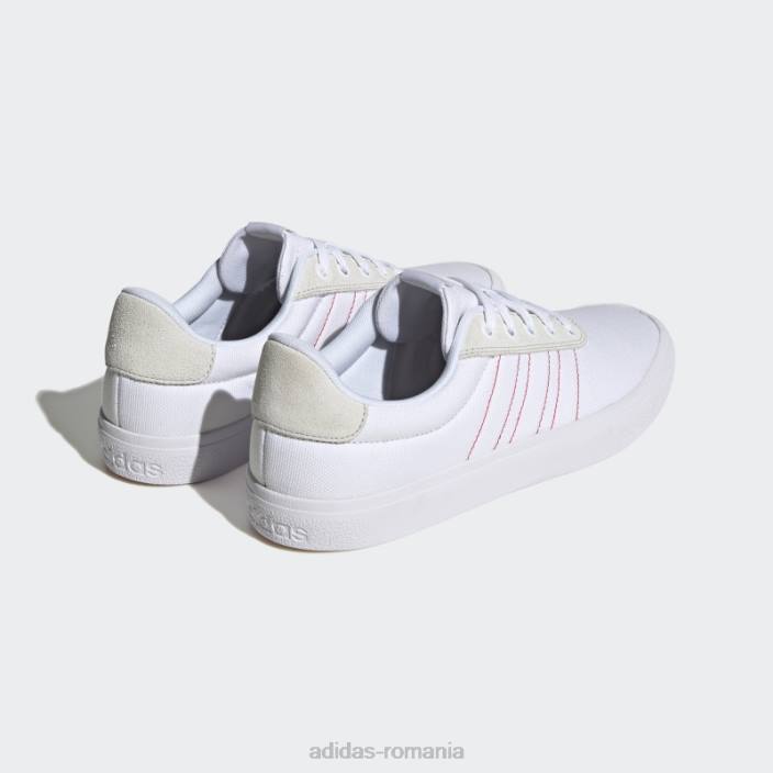 Adidas Vulc raid3r pantofi cu 3 dungi alb unisex alb/stacojiu/aur mat 2JBN12464