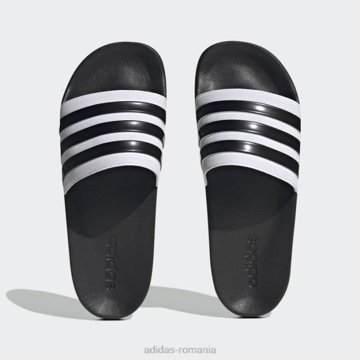 Adidas adilette shower tobogane negre unisex alb negru 2JBN4420