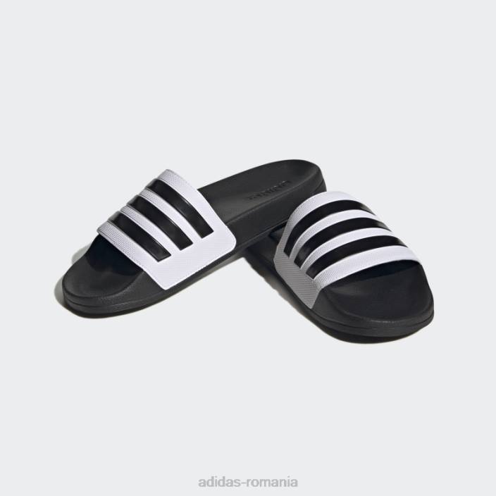 Adidas adilette shower tobogane negre unisex alb negru 2JBN4420
