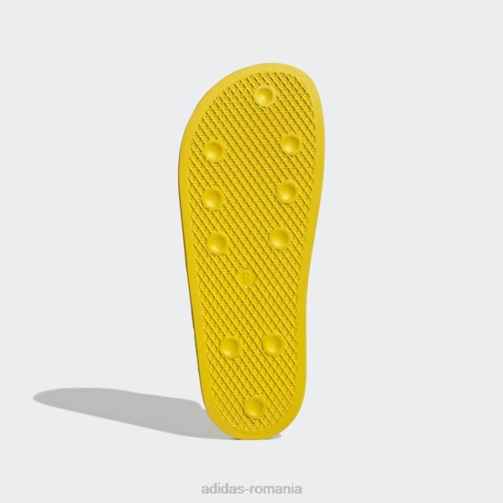 Adidas adilette slides verde unisex galben/verde/alb 2JBN12972