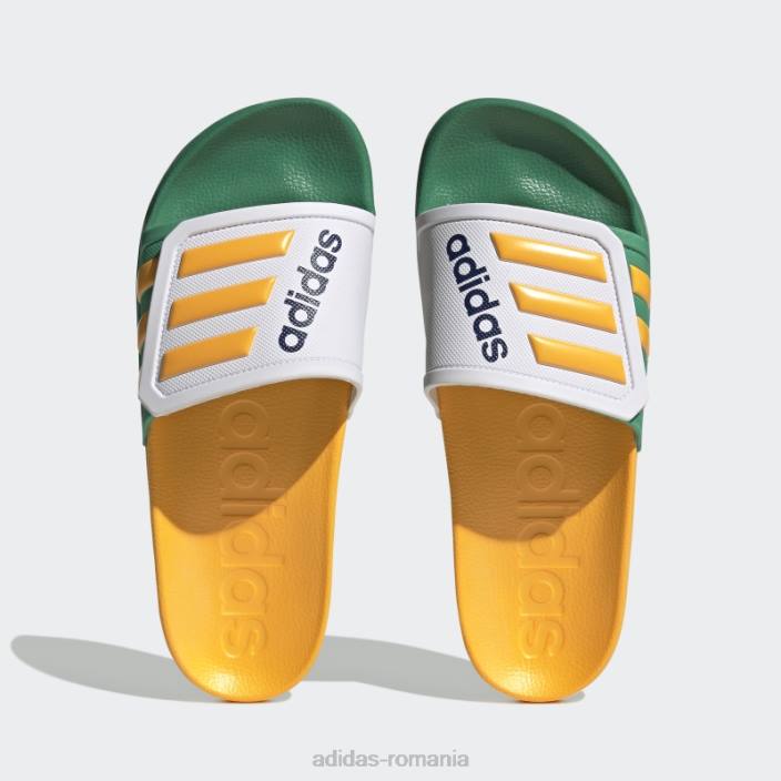 Adidas adilette tnd slides gold unisex alb/auriu/verde curte 2JBN12826