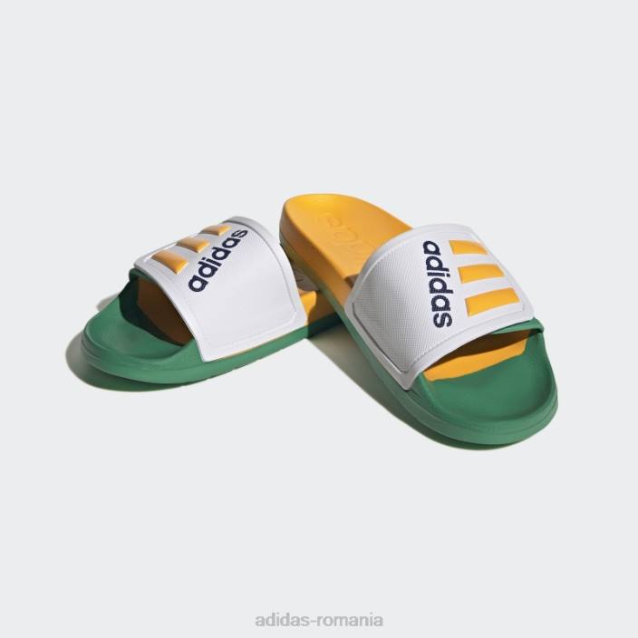Adidas adilette tnd slides gold unisex alb/auriu/verde curte 2JBN12826
