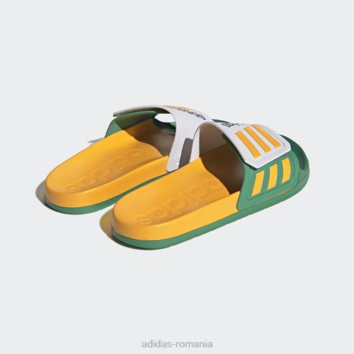 Adidas adilette tnd slides gold unisex alb/auriu/verde curte 2JBN12826