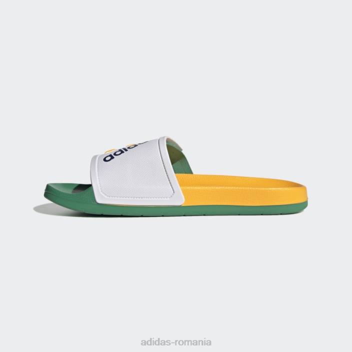 Adidas adilette tnd slides gold unisex alb/auriu/verde curte 2JBN12826