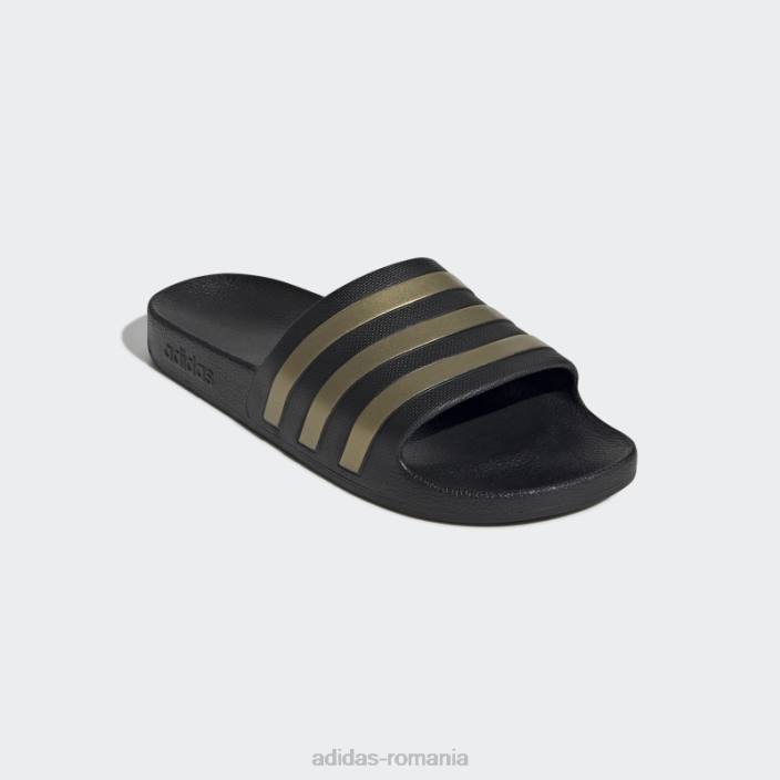 Adidas diapozitive adilette aqua aurii metalic unisex negru/auriu metalic 2JBN339