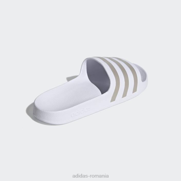 Adidas diapozitive adilette aqua platinum metalic unisex alb/platină metalic 2JBN12395