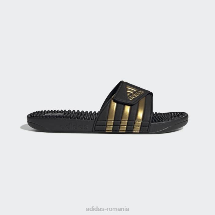 Adidas diapozitive adissage auriu metalic unisex negru/auriu metalic 2JBN12298