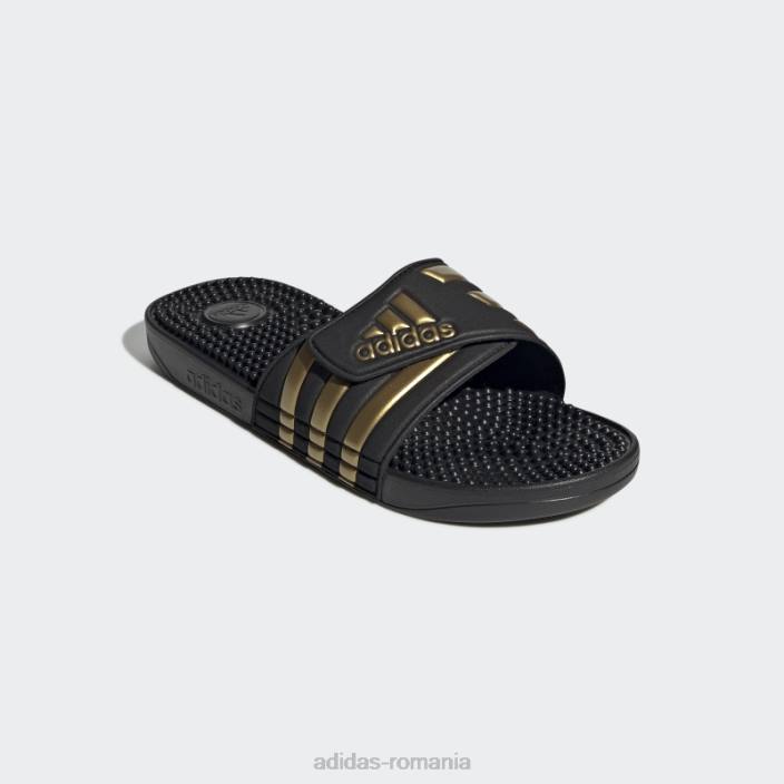 Adidas diapozitive adissage auriu metalic unisex negru/auriu metalic 2JBN12298