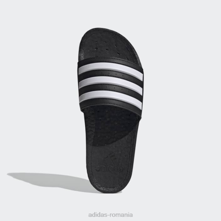 Adidas diapozitive negre adilette boost unisex alb negru 2JBN112