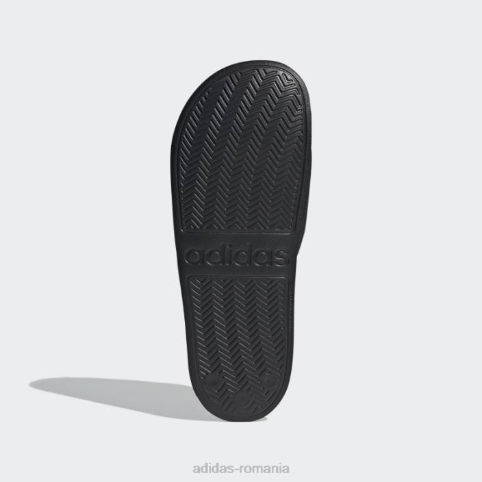Adidas duș adilette tobogane albe unisex alb negru 2JBN1363