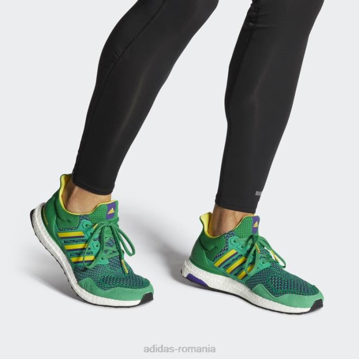 Adidas fashion colegiu violet ultraboost 1.0 ADN rațe puternice alergare îmbrăcăminte sport pantofi stil de viață unisex verde/galben/mov colegiu 2JBN553