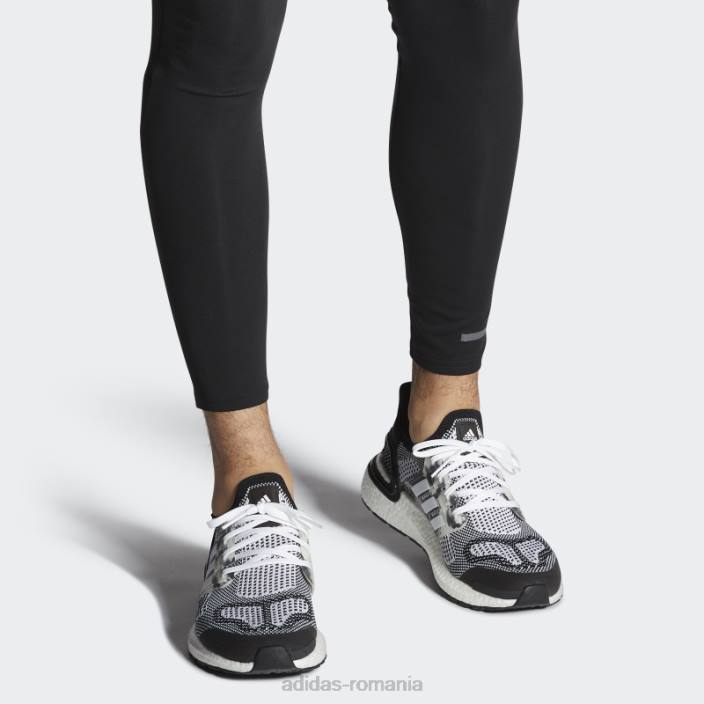 Adidas fashion ultraboost 19.5 dna alergare sport imbracaminte lifestyle pantofi negri unisex alb negru 2JBN4199