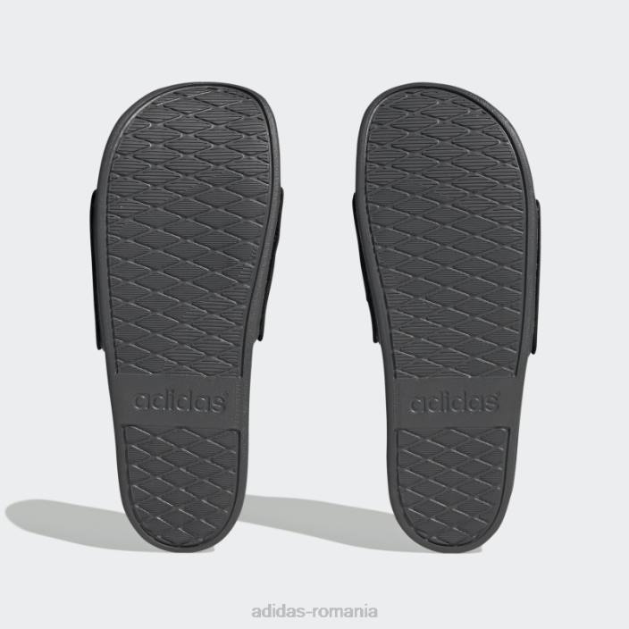 Adidas gri adilette confort diapozitive moda unisex gri inchis 2JBN4614