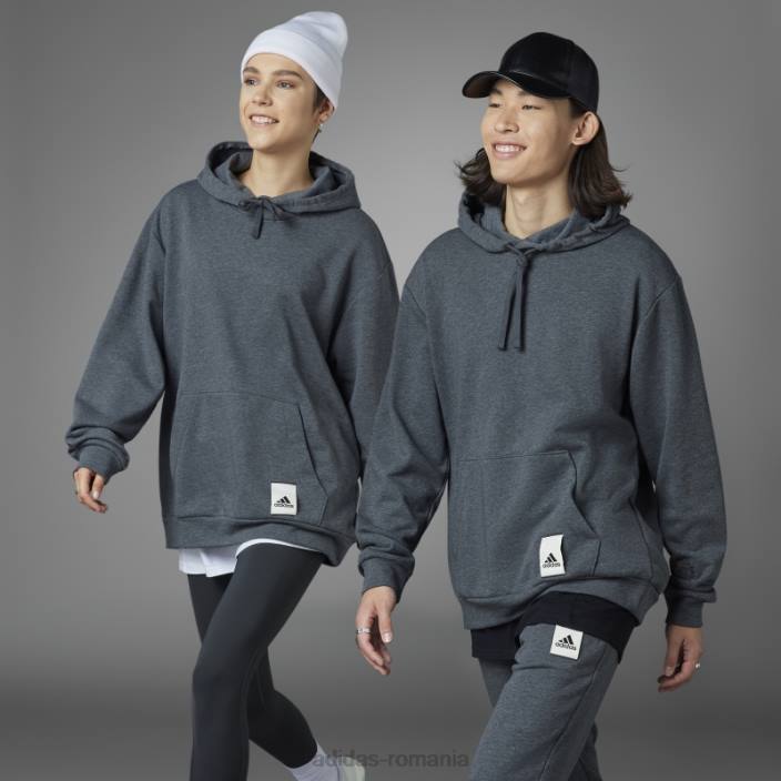 Adidas hanorac gri închis pentru ziua Îndrăgostiților unisex erica gri închis 2JBN958