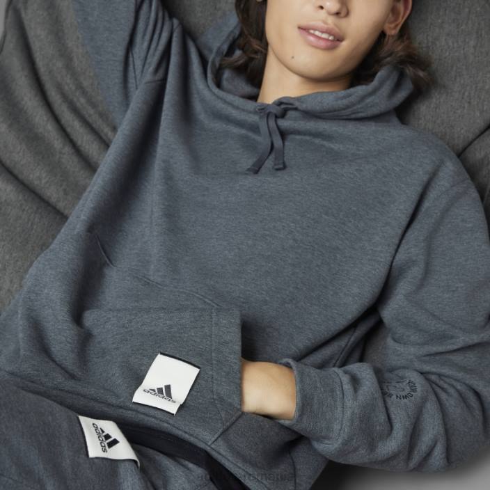 Adidas hanorac gri închis pentru ziua Îndrăgostiților unisex erica gri închis 2JBN958