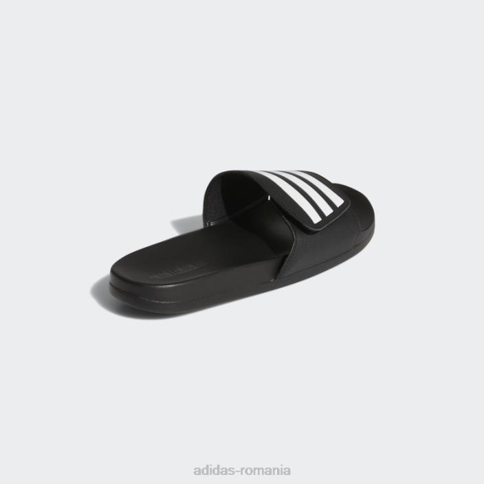 Adidas hot adilette confort tobogane reglabile alb unisex alb negru 2JBN3947