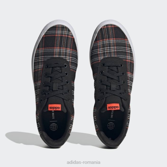 Adidas negru vulc raid3r lifestyle skateboarding pantofi de branding cu 3 dungi adidas unisex gri inchis 2JBN12279
