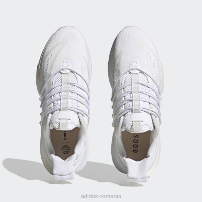 Adidas pantofi albi alphaboost v1 sustainable boost adidas unisex alb 2JBN12441
