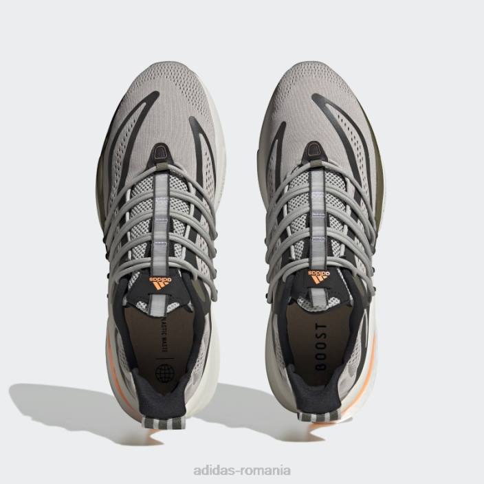 Adidas pantofi alphaboost v1 sustainable boost gri metal adidas unisex gri metal/portocaliu/măsliniu 2JBN12492
