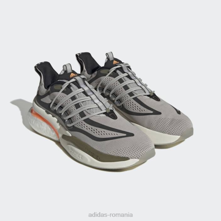 Adidas pantofi alphaboost v1 sustainable boost gri metal adidas unisex gri metal/portocaliu/măsliniu 2JBN12492
