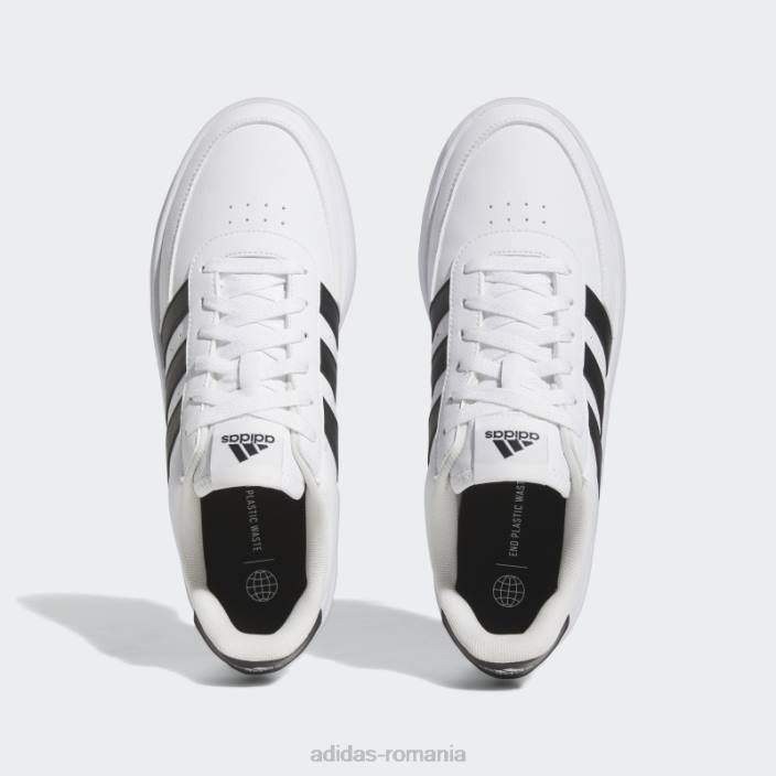 Adidas pantofi breaknet 2.0 albi unisex alb negru 2JBN12211