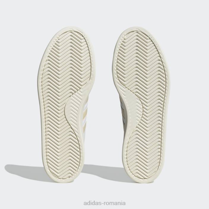 Adidas pantofi confort grand court cloudfoam alb adidas unisex alb/nisip/măslin 2JBN12390