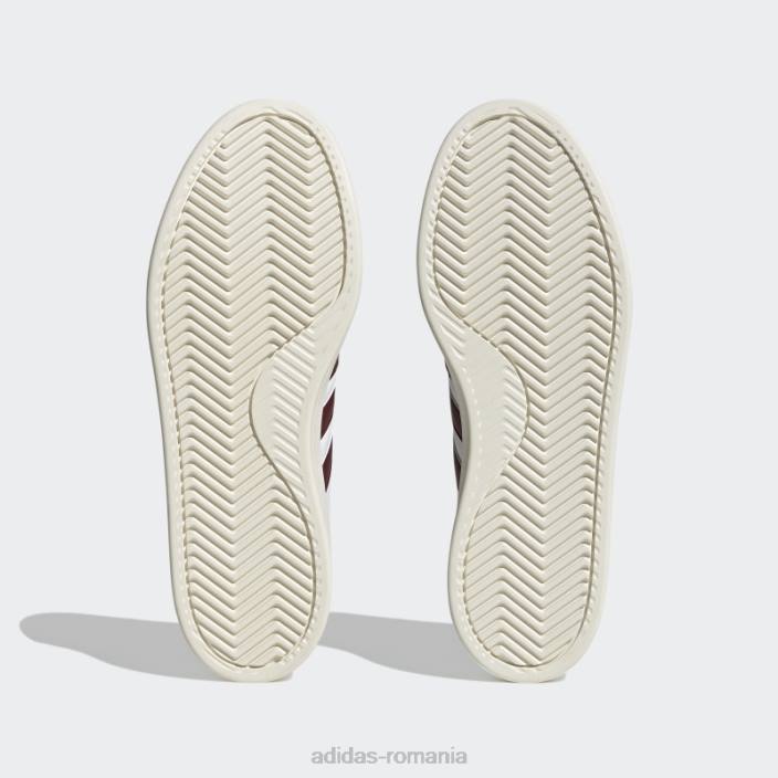 Adidas pantofi confort grand court cloudfoam alb unisex alb roșu 2JBN12265