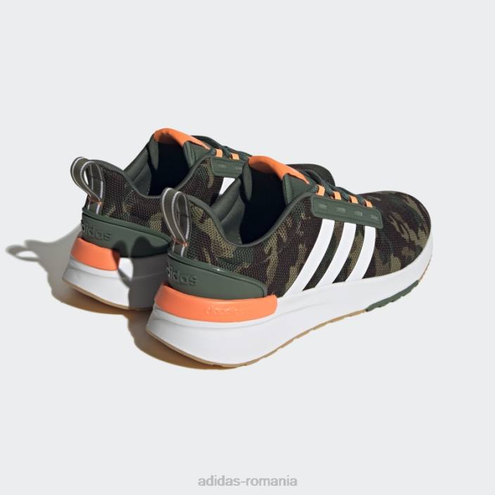 Adidas pantofi de alergare racer tr21 cloudfoam lifestyle verde oxid adidas unisex oxid verde/alb/portocaliu 2JBN12378
