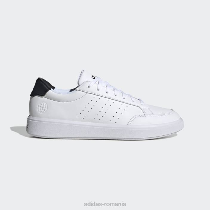 Adidas pantofi de curte nova albi unisex alb negru 2JBN12523