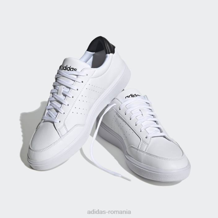 Adidas pantofi de curte nova albi unisex alb negru 2JBN12523