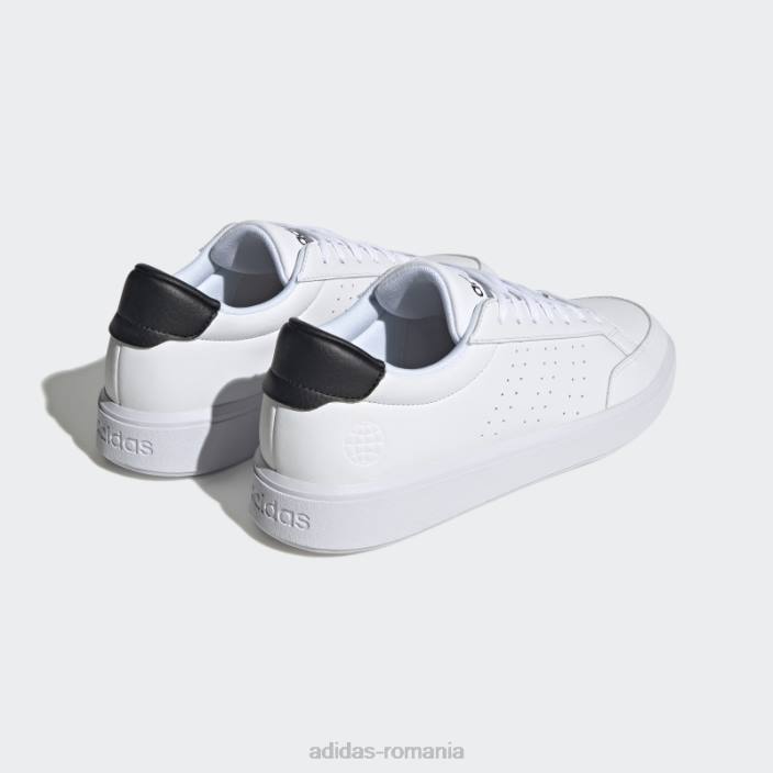 Adidas pantofi de curte nova albi unisex alb negru 2JBN12523