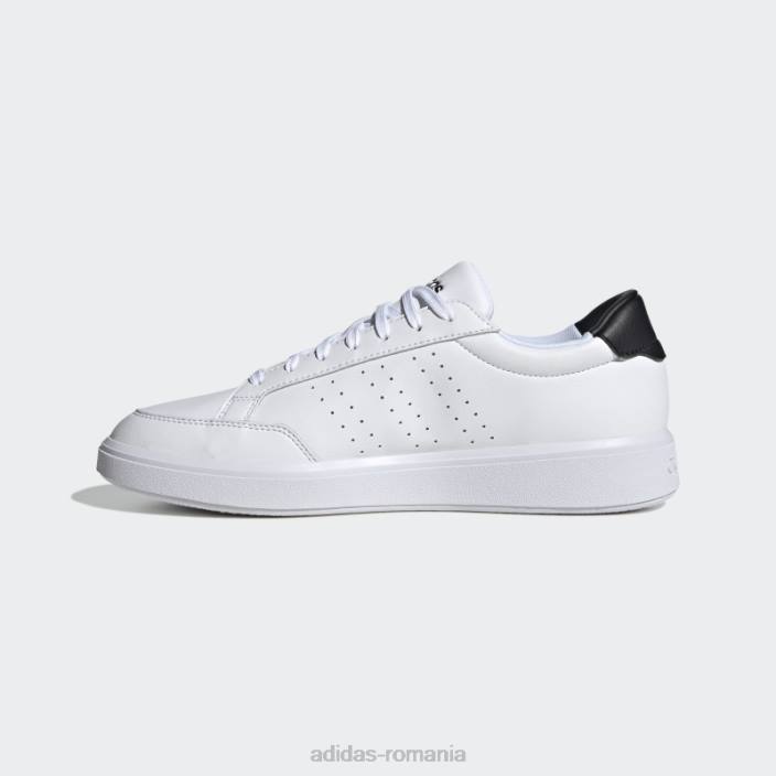 Adidas pantofi de curte nova albi unisex alb negru 2JBN12523