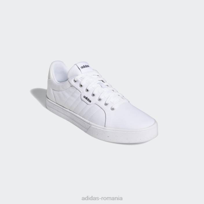 Adidas pantofi de skateboarding albi Daily 3.0 eco lifestyle unisex alb negru 2JBN12886