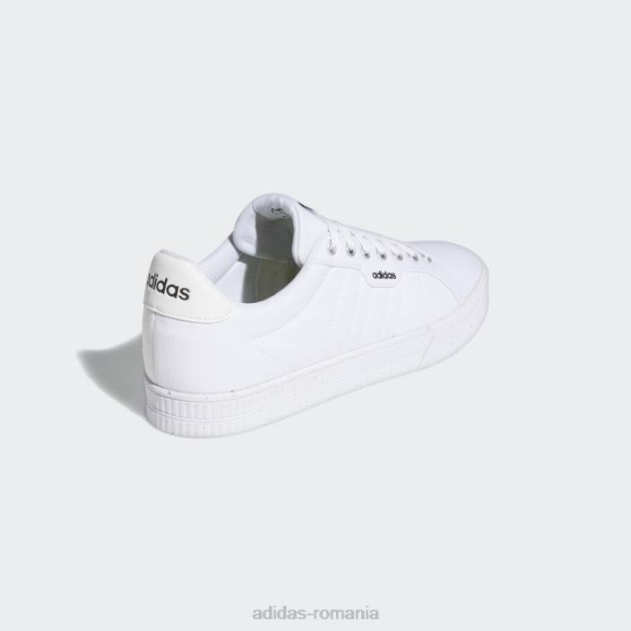 Adidas pantofi de skateboarding albi Daily 3.0 eco lifestyle unisex alb negru 2JBN12886