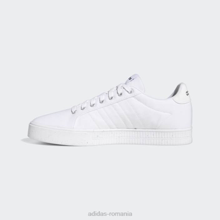Adidas pantofi de skateboarding albi Daily 3.0 eco lifestyle unisex alb negru 2JBN12886