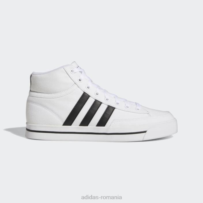Adidas pantofi de skateboarding retrovulc mid canvas alb unisex alb/negru/gri 2JBN12556