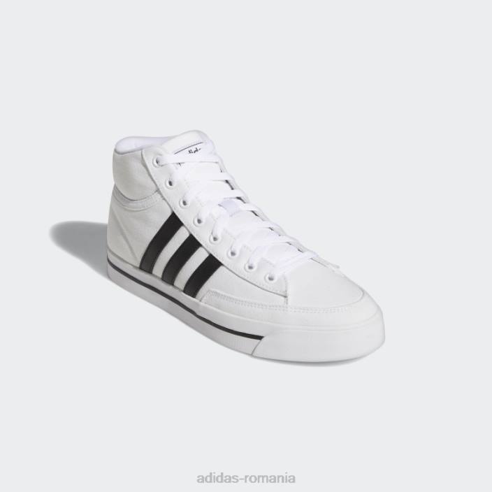 Adidas pantofi de skateboarding retrovulc mid canvas alb unisex alb/negru/gri 2JBN12556