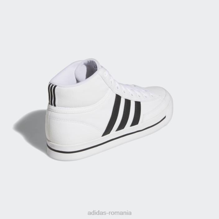 Adidas pantofi de skateboarding retrovulc mid canvas alb unisex alb/negru/gri 2JBN12556