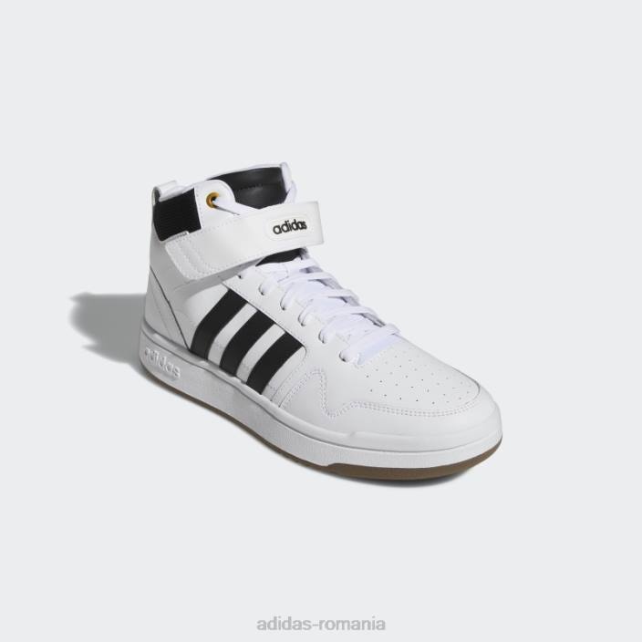 Adidas pantofi medii postmove albi unisex alb/negru/auriu metalic 2JBN12451