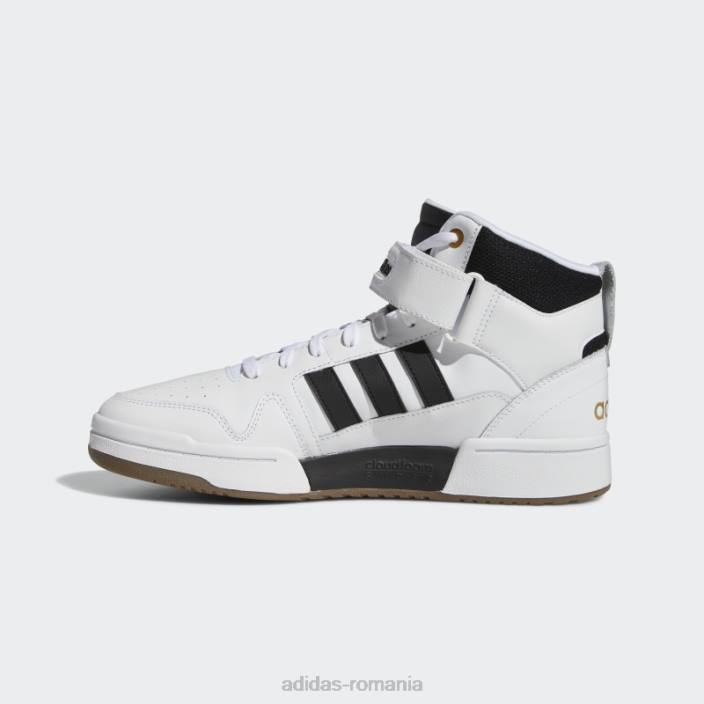 Adidas pantofi medii postmove albi unisex alb/negru/auriu metalic 2JBN12451