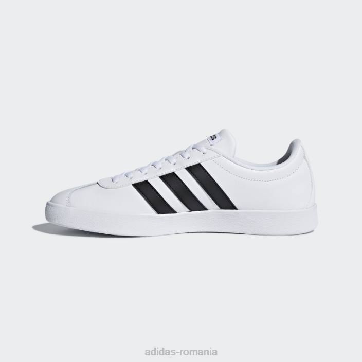 Adidas pantofi vl court 2.0 alb adidas unisex alb negru 2JBN12264