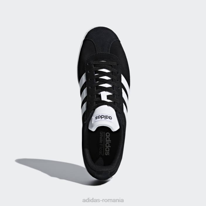 Adidas pantofi vl court 2.0 negri unisex alb negru 2JBN12229
