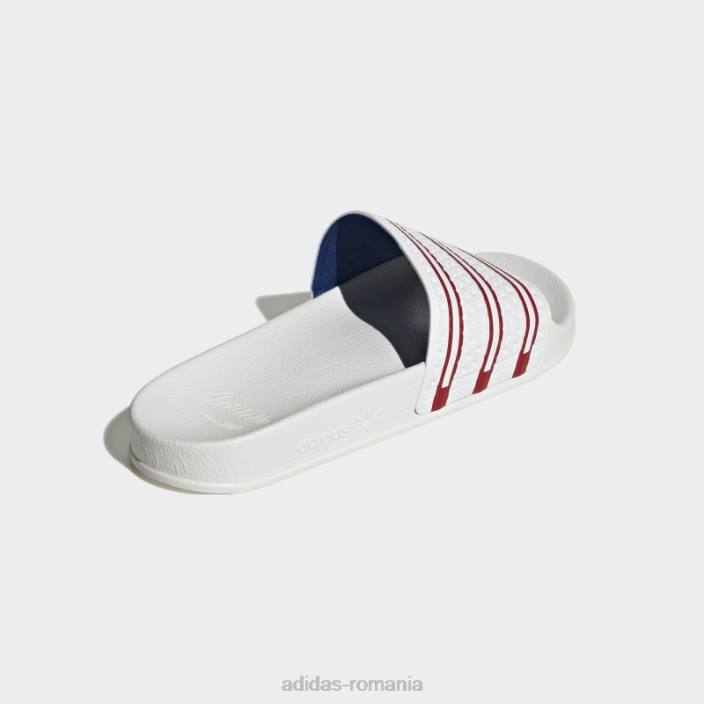 Adidas papuci adilette alb adidas unisex alb/rosu/albastru regal 2JBN12522