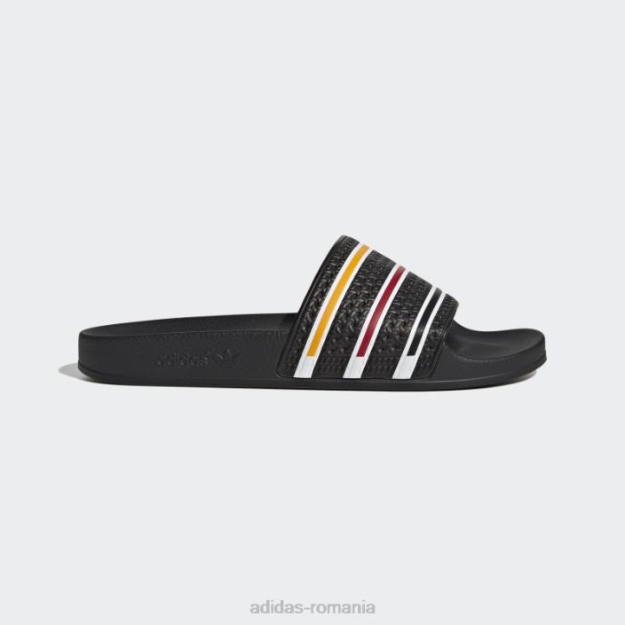 Adidas papuci adilette negru adidas unisex negru/alb/colegiu auriu 2JBN12552