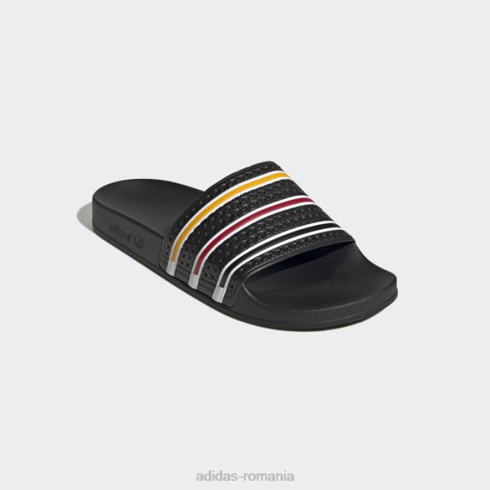 Adidas papuci adilette negru adidas unisex negru/alb/colegiu auriu 2JBN12552