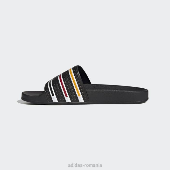 Adidas papuci adilette negru adidas unisex negru/alb/colegiu auriu 2JBN12552